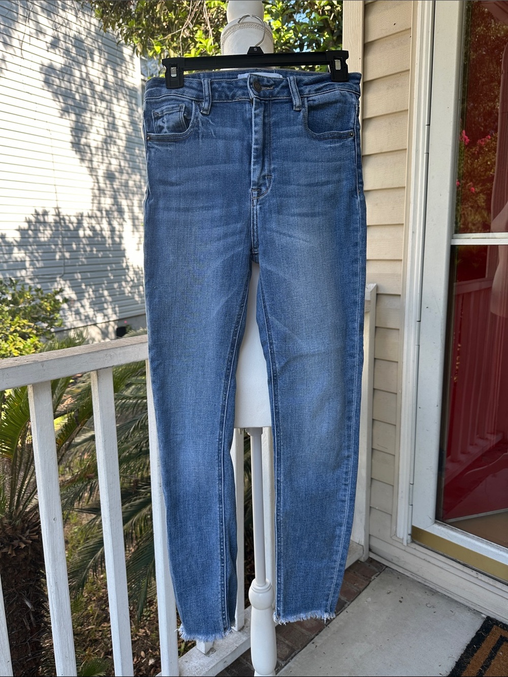Women's Mid-Blue High-Rise Skinny Jeans